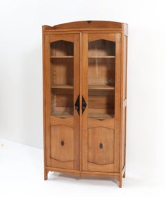 Oak Art Deco Amsterdam School Bookcase, 1920s
