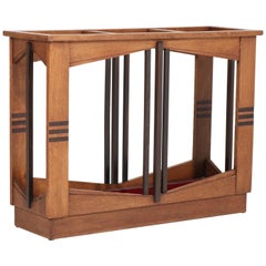 Oak Art Deco Amsterdam School Umbrella Stand by P.E.L. Izeren for Genneper Molen