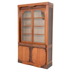 Oak Art Deco Amsterdamse School Bookcase by Napoleon le Grand, 1920s