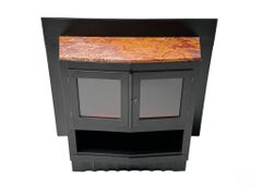 Oak Art Deco Amsterdamse School Cabinet by Hildo Krop, 1920s