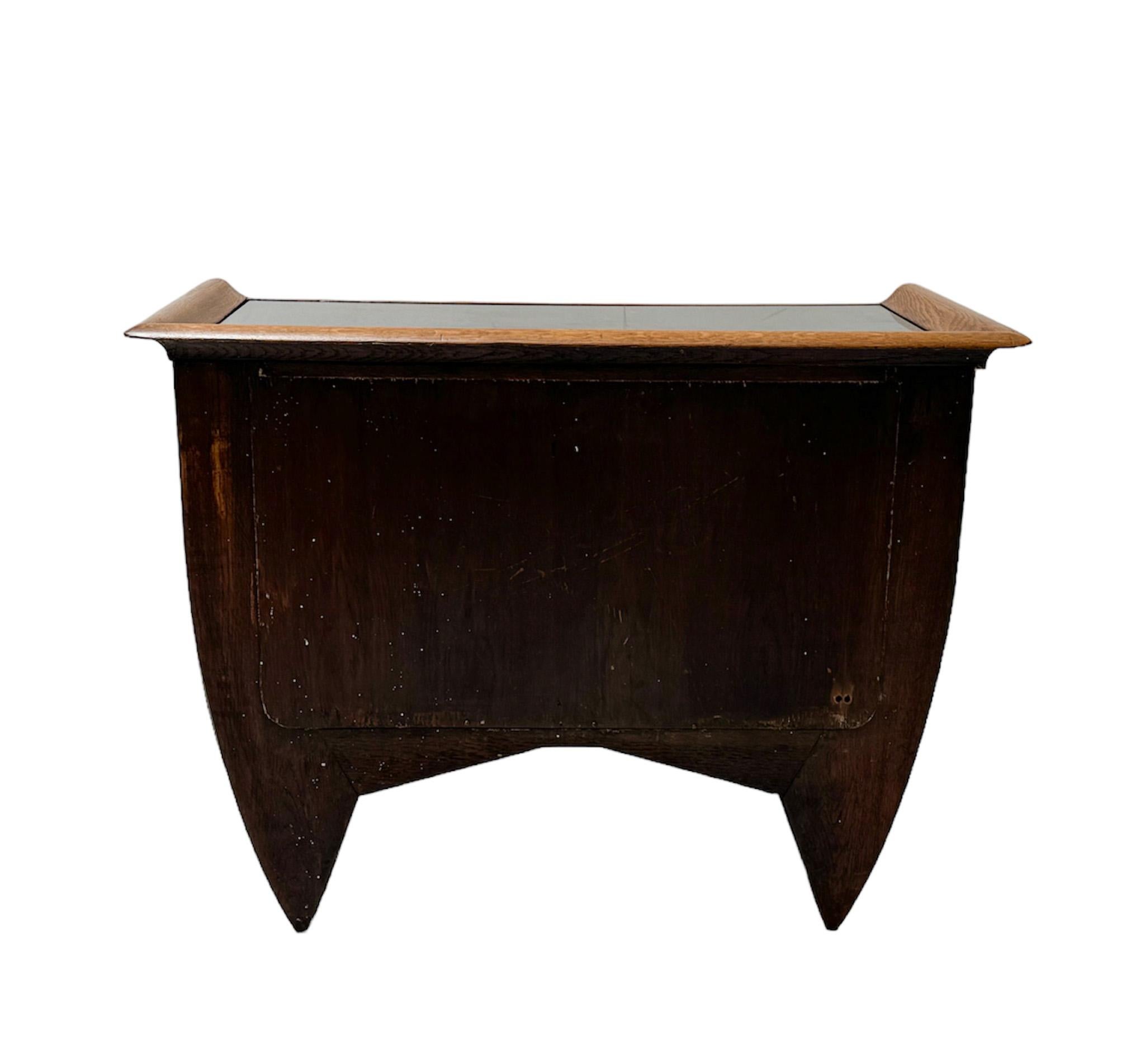 Armario de roble de la Escuela Art Decó de Amsterdam de Piet Kramer, años 20 en venta 3