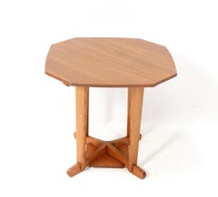 Oak Art Deco Amsterdamse School Center Table, 1920s