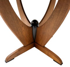 Tavolo da centro in Oak Oak Art Deco Amsterdamse School di Paul Bromberg per Metz & Co.