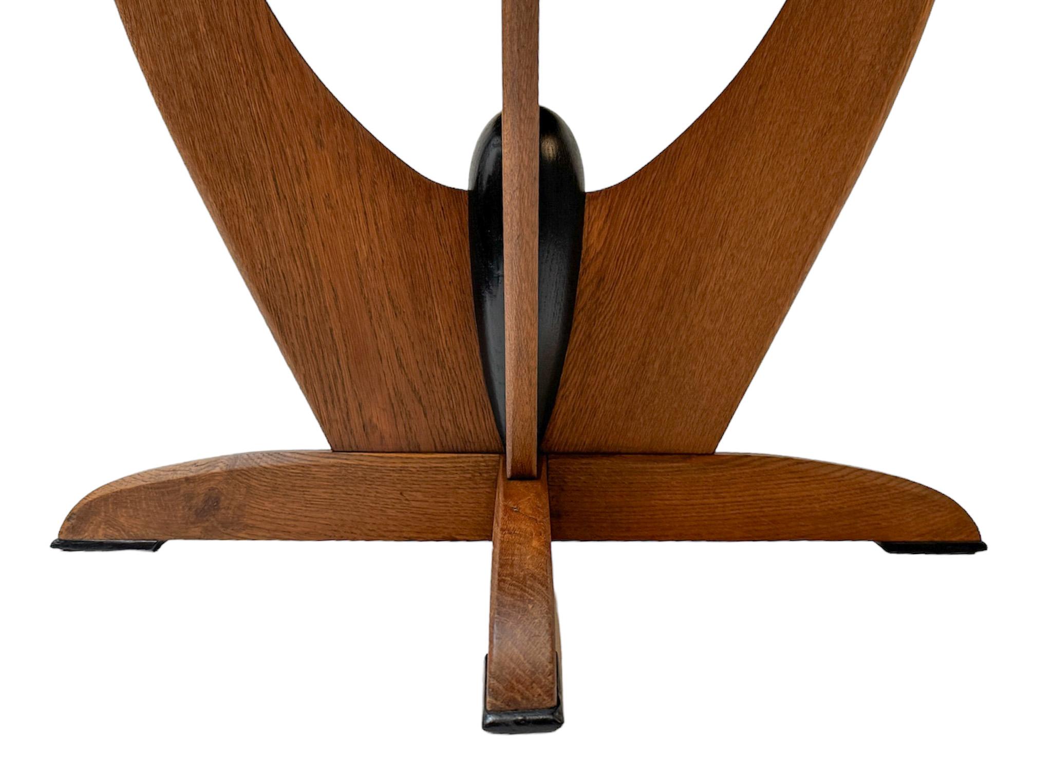 Quercia Tavolo da centro in Oak Oak Art Deco Amsterdamse School di Paul Bromberg per Metz & Co.
