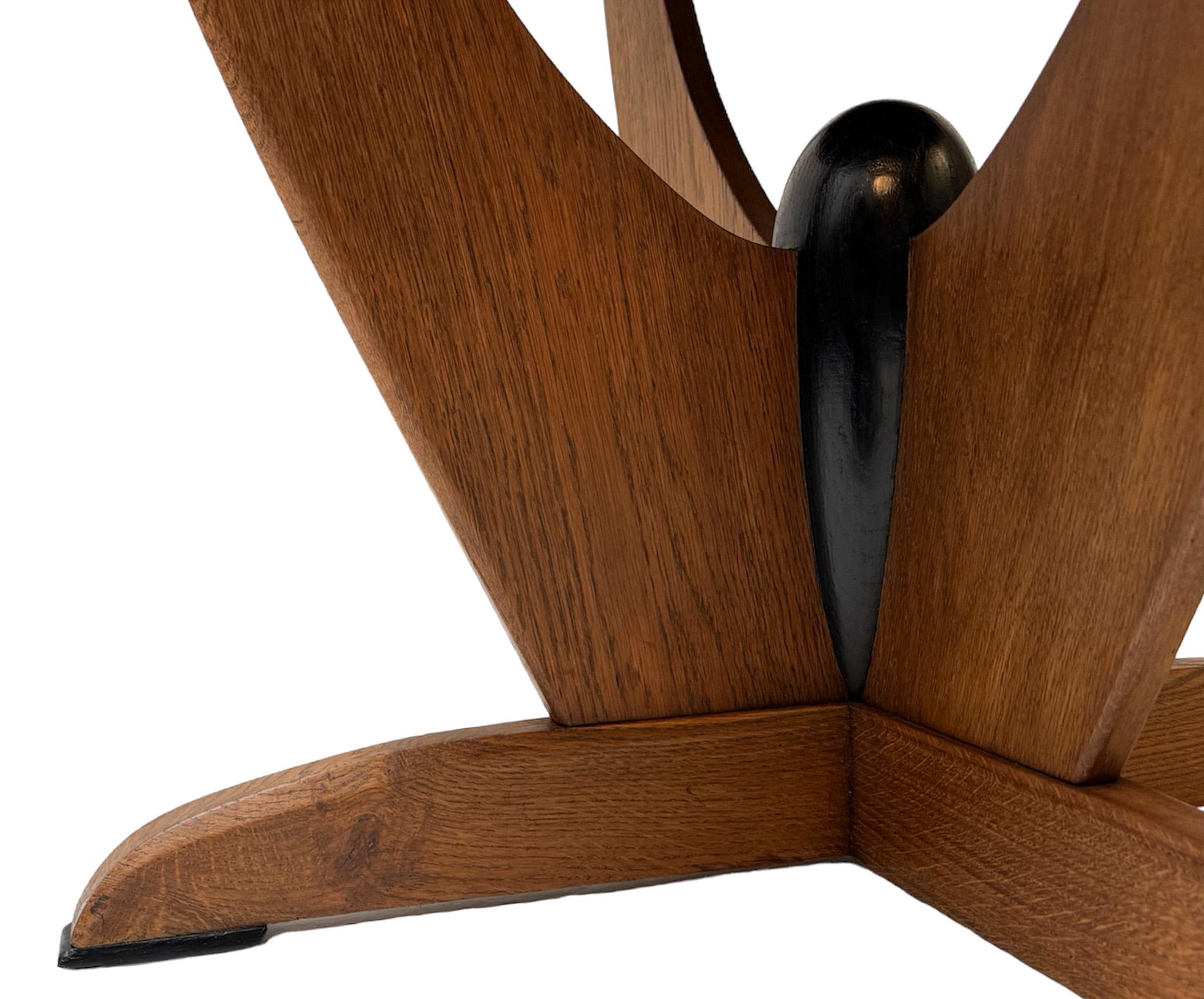 Tavolo da centro in Oak Oak Art Deco Amsterdamse School di Paul Bromberg per Metz & Co. 1