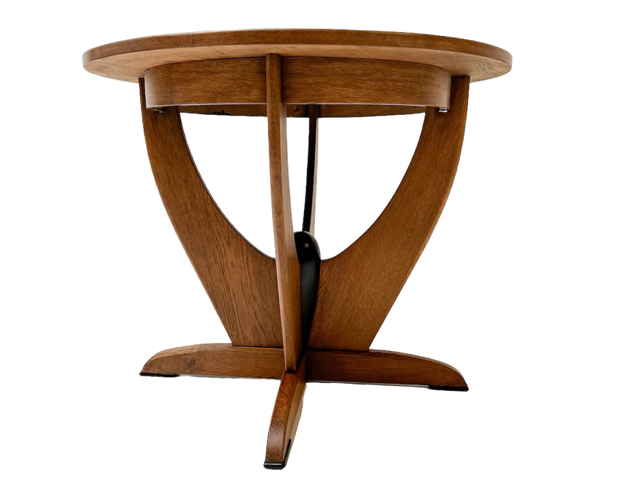 Tavolo da centro in Oak Oak Art Deco Amsterdamse School di Paul Bromberg per Metz & Co. 2