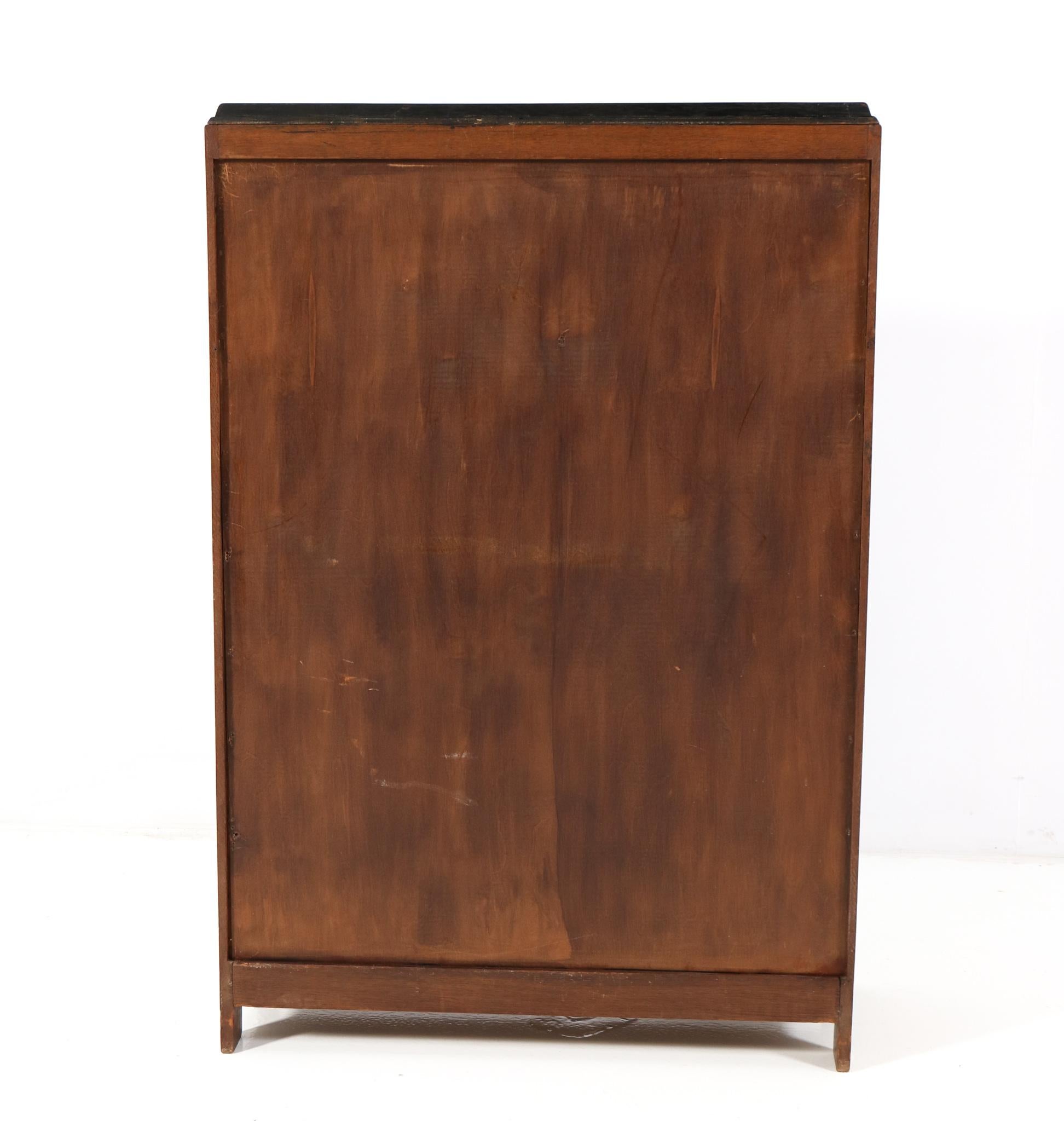 Early 20th Century Oak Art Deco Amsterdamse School Open Bookcase by Willem Penaat for Metz & Co.