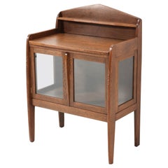 Oak Art Deco Amsterdamse School Tea Cabinet by A.F. van der Wey, 1920s