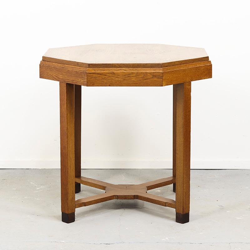 Eiche Art Deco Mitteltisch im Angebot 1