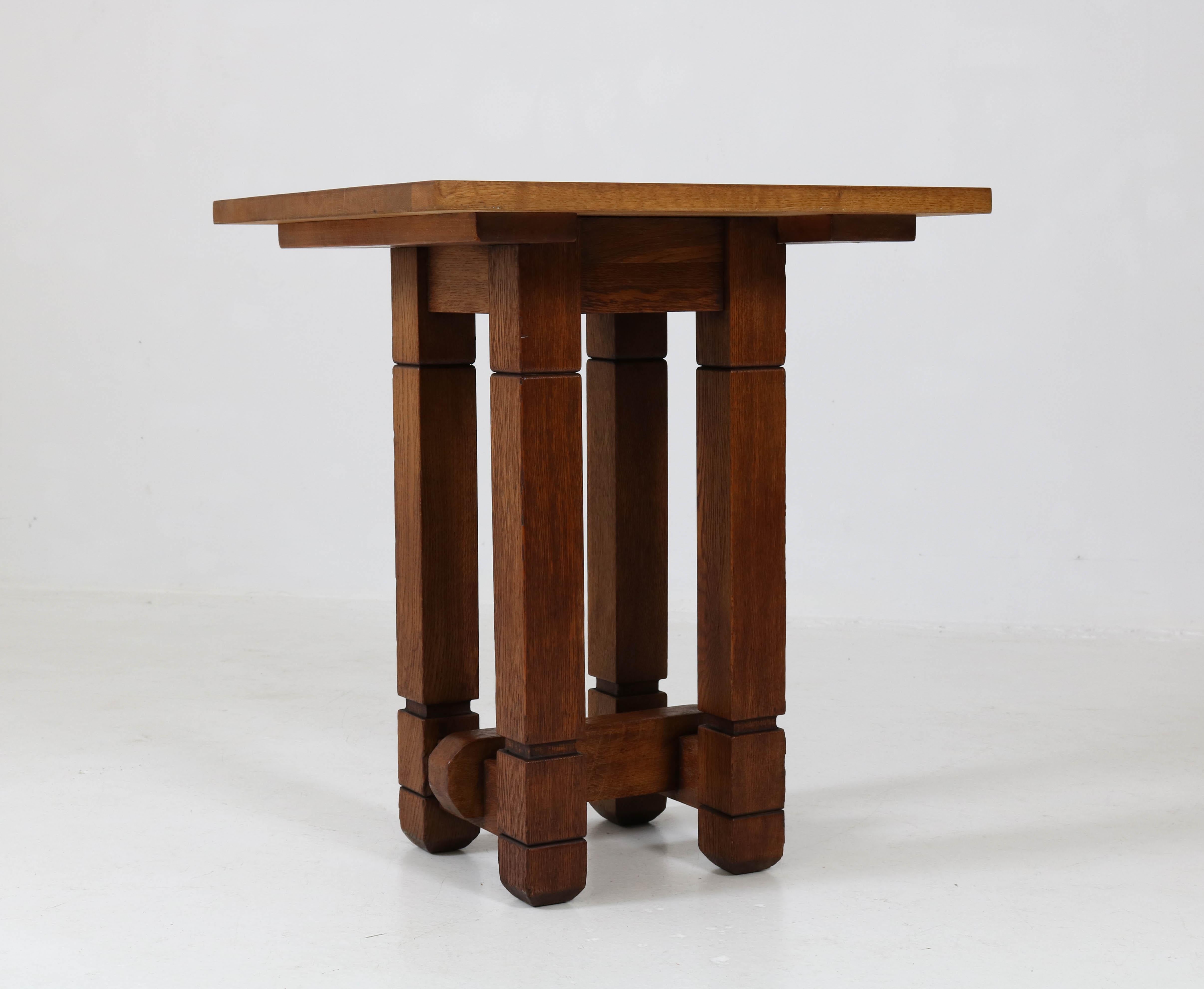 Mid-20th Century Oak Art Deco Coffee Table by A.R. Wittop Koning for J.H. Huizinga, 1938