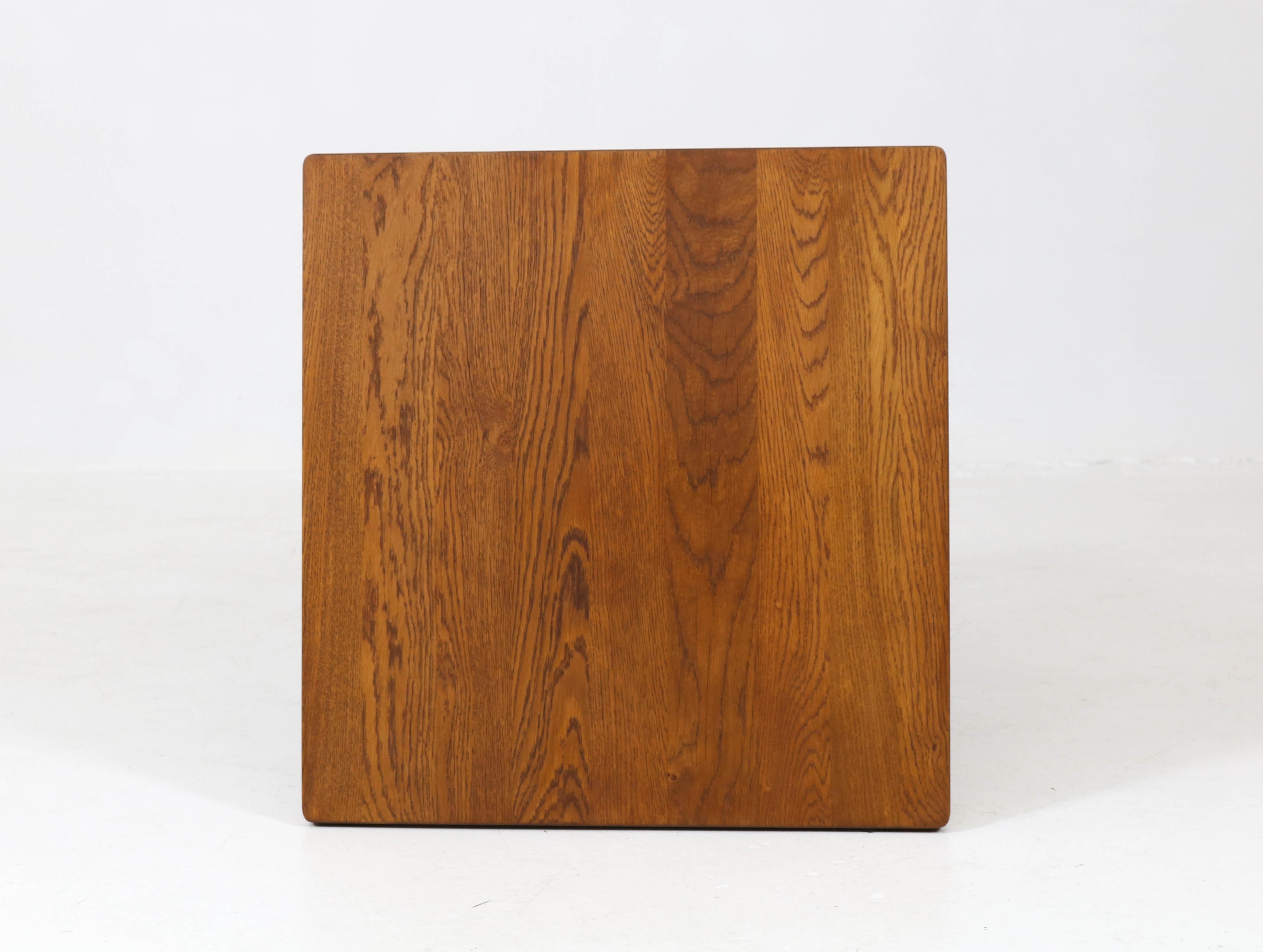Oak Art Deco Coffee Table by A.R. Wittop Koning for J.H. Huizinga, 1938 3