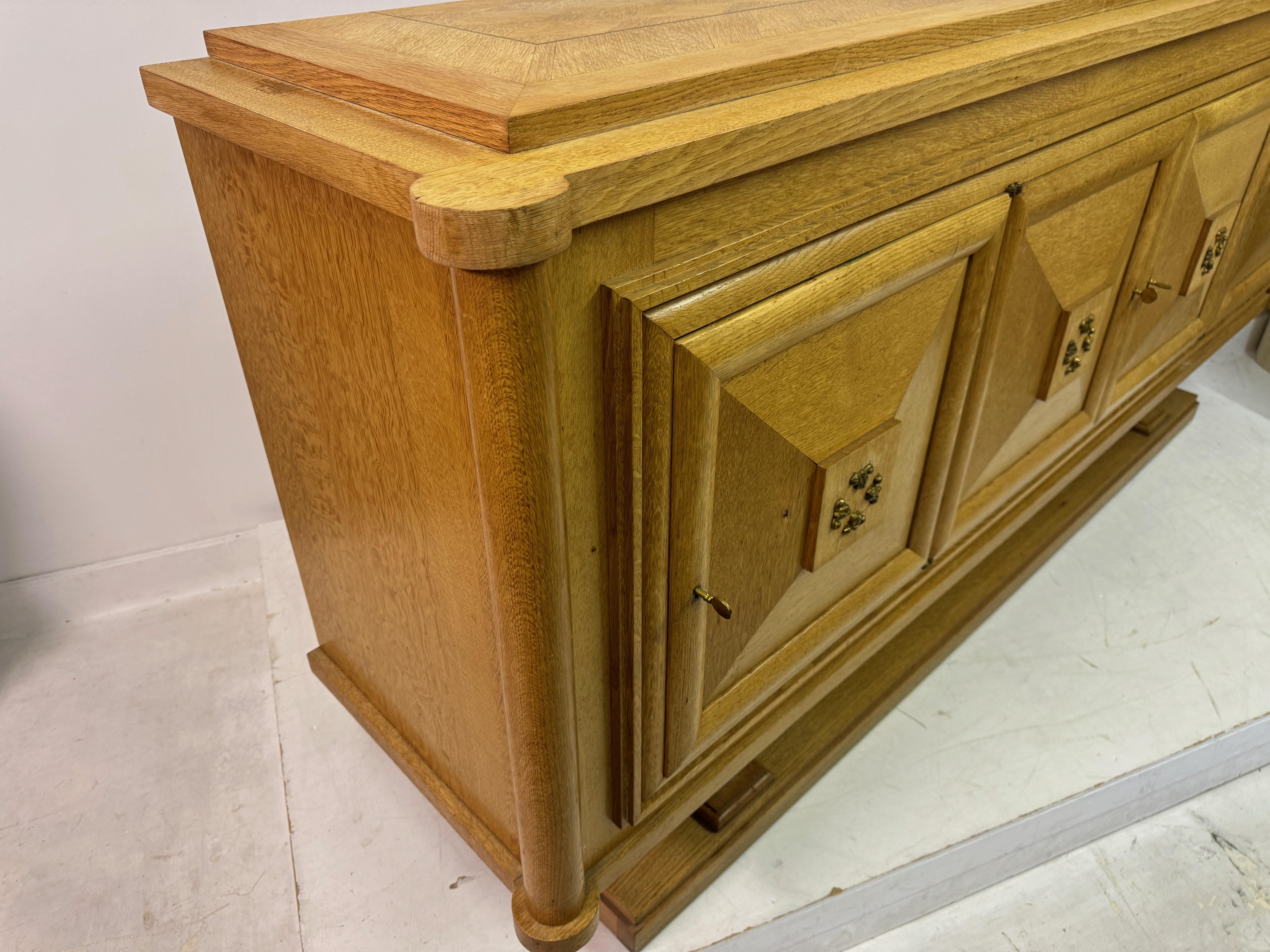 Credenza buffet francese in Oak Art Deco anni '30-'40 in vendita 4