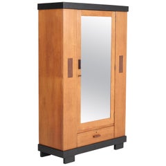 Oak Art Deco Haagse School Armoir or Wardrobe by Anton Lucas Leiden, 1920s