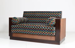 Banco o sofá de la Escuela Haagse Art Decó de roble de Anton Lucas, años 20