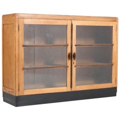 Antique Oak Art Deco Haagse School Bookcase, 1920s