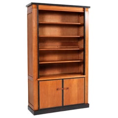 Oak Art Deco Haagse School Bookcase by Jan Brunott, 1920s