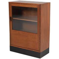 Oak Art Deco Haagse School Cabinet by Willem Penaat for Metz 
Co., 1930