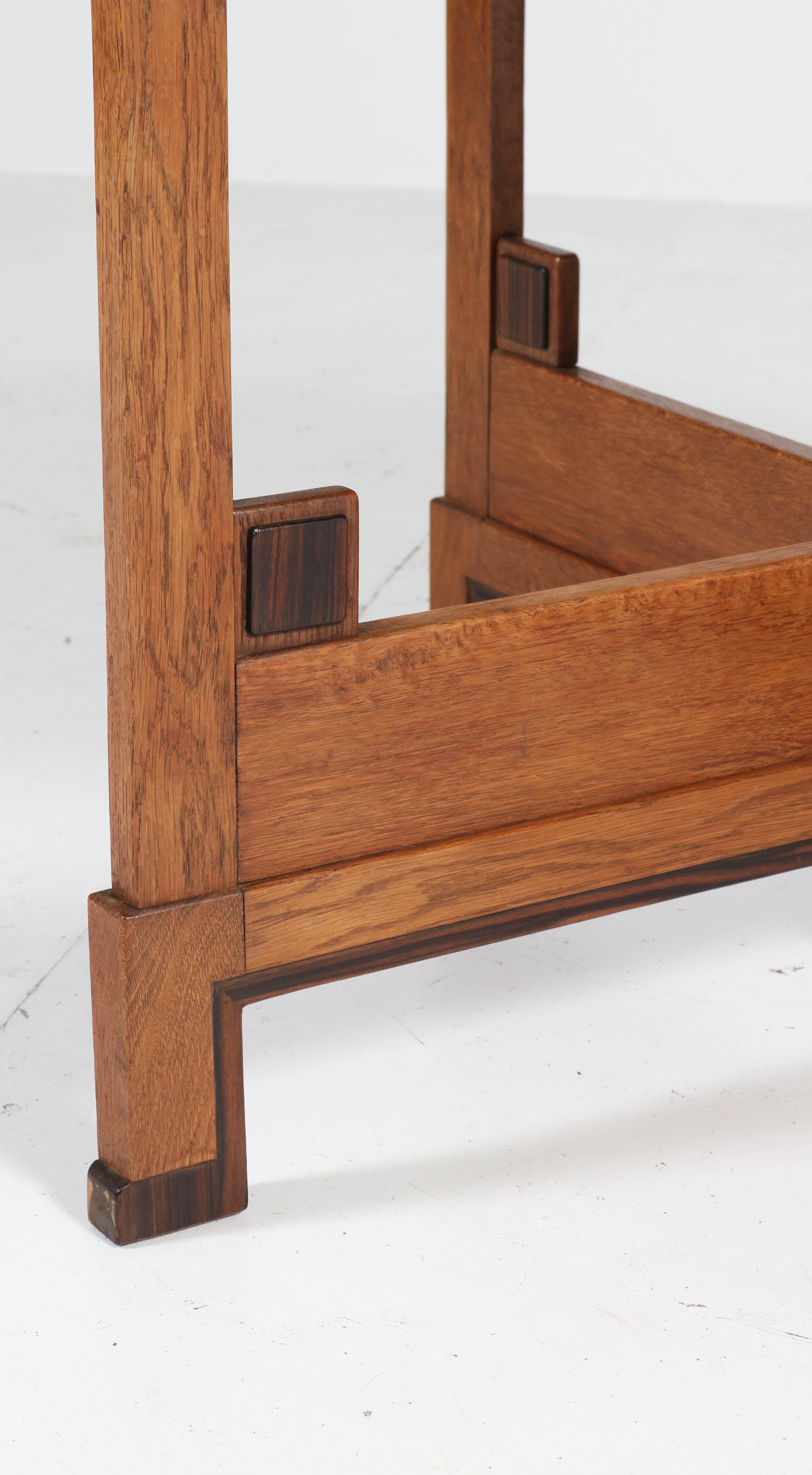 Oak Art Deco Haagse School Coffee Table, 1920s 1