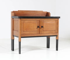 Oak Art Deco Haagse School Credenza by H. Fels for L.O.V. Oosterbeek, 1924