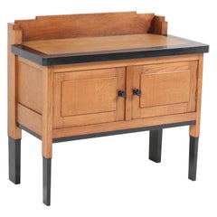 Oak Art Deco Haagse School Credenza by H. Fels for L.O.V. Oosterbeek, 1924