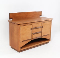 Oak Art Deco Haagse School Credenza or Sideboard by Anton Lucas Leiden, 1925