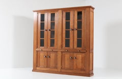 Oak Art Deco Haagse School Library Bookcase by Henk Wouda for Pander, 1920s