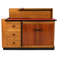 Oak Art Deco Haagse School Sideboard or Credenza by Jan Brunott, 1920s