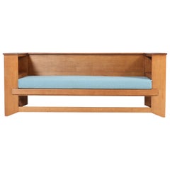 Oak Art Deco Haagse School Sofa or Bench by Henk Wouda for Pander & Zonen, 1924