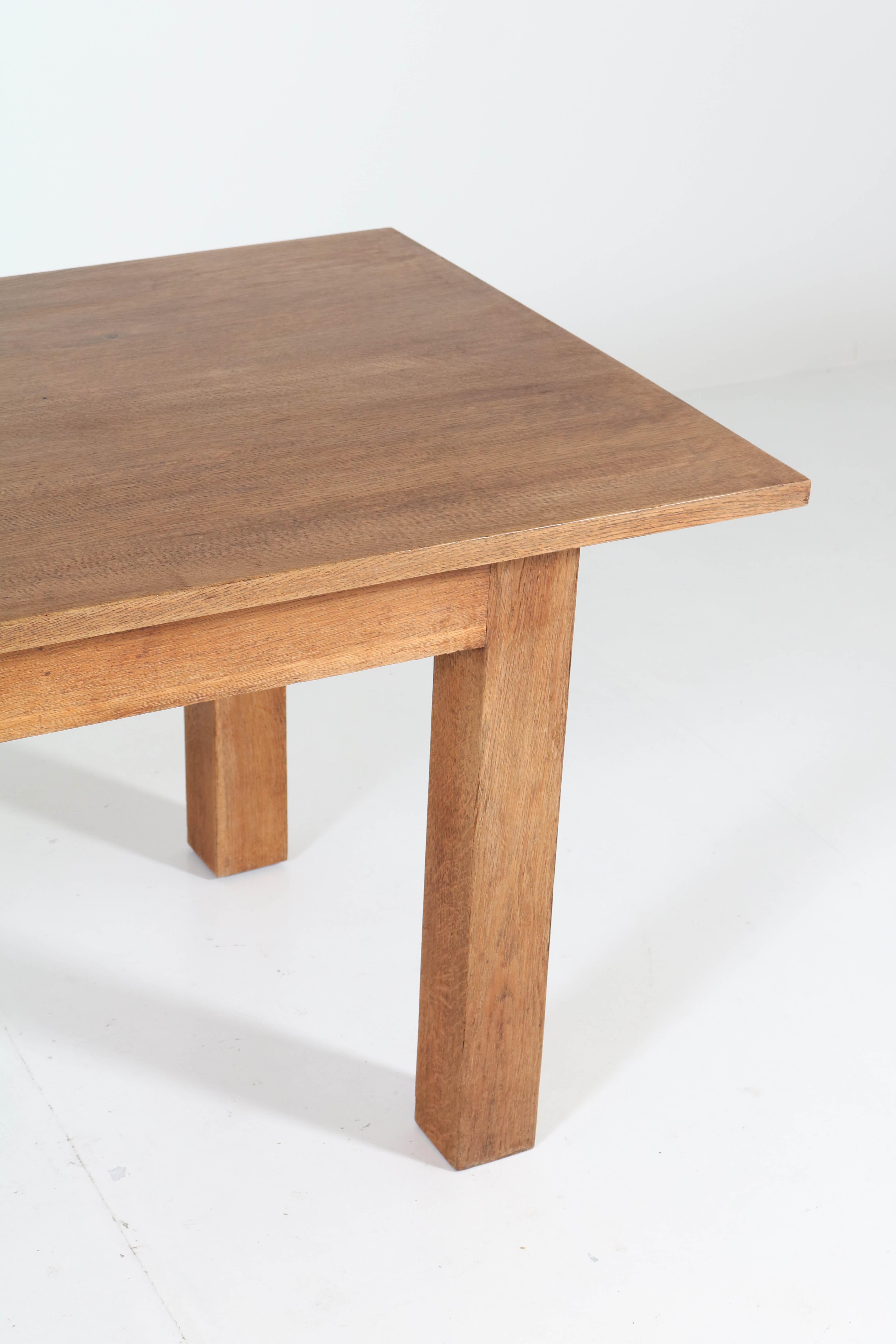 Early 20th Century Oak Art Deco Haagse School Table by Cor Alons, 1923 For Sale