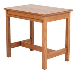 Oak Art Deco Haagse School Writing Table by Hendrik Wouda for Pander, 1924