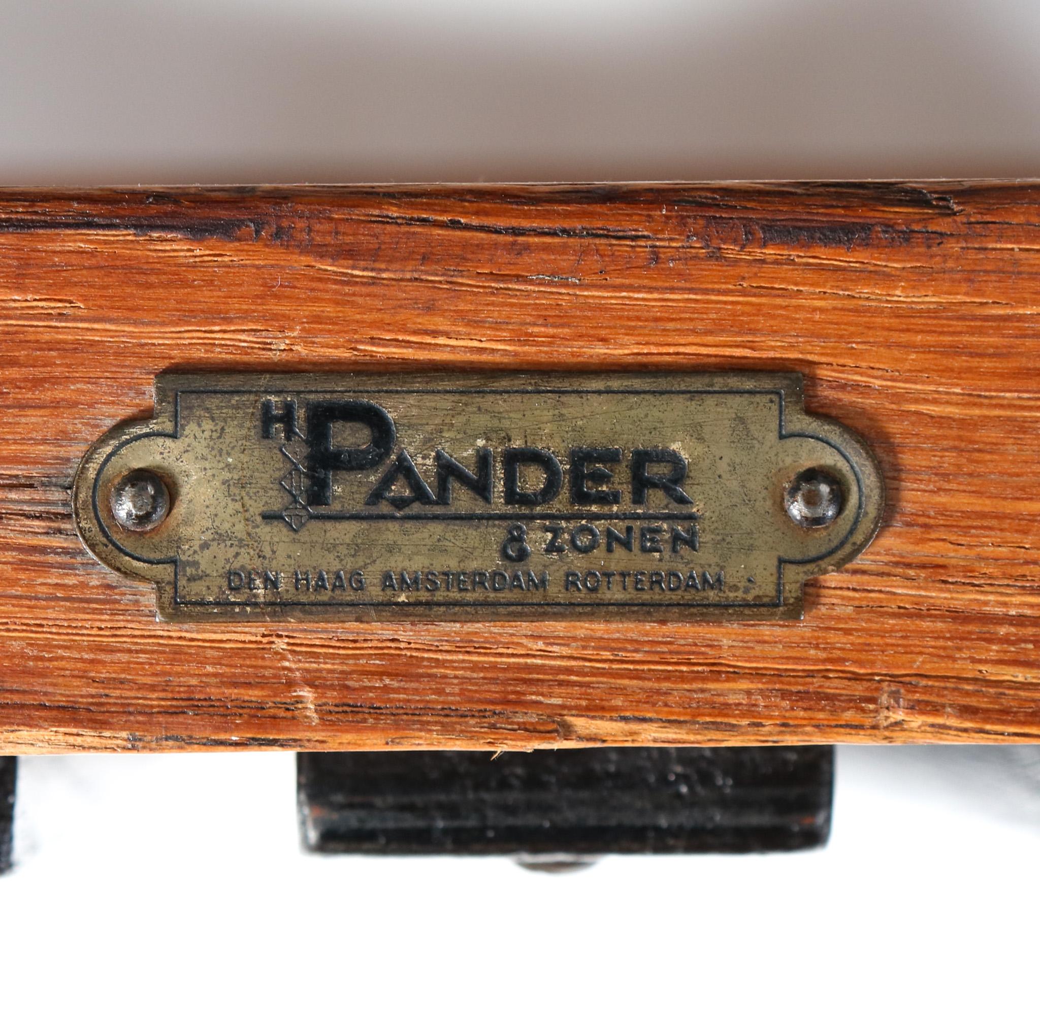 Fauteuil moderniste Art déco en chêne de Hendrik Wouda pour Pander, années 1920 en vente 2