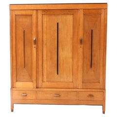 Oak Art Deco Modernist Armoire or Wardrobe by Fa. Drilling Amsterdam, 1920s