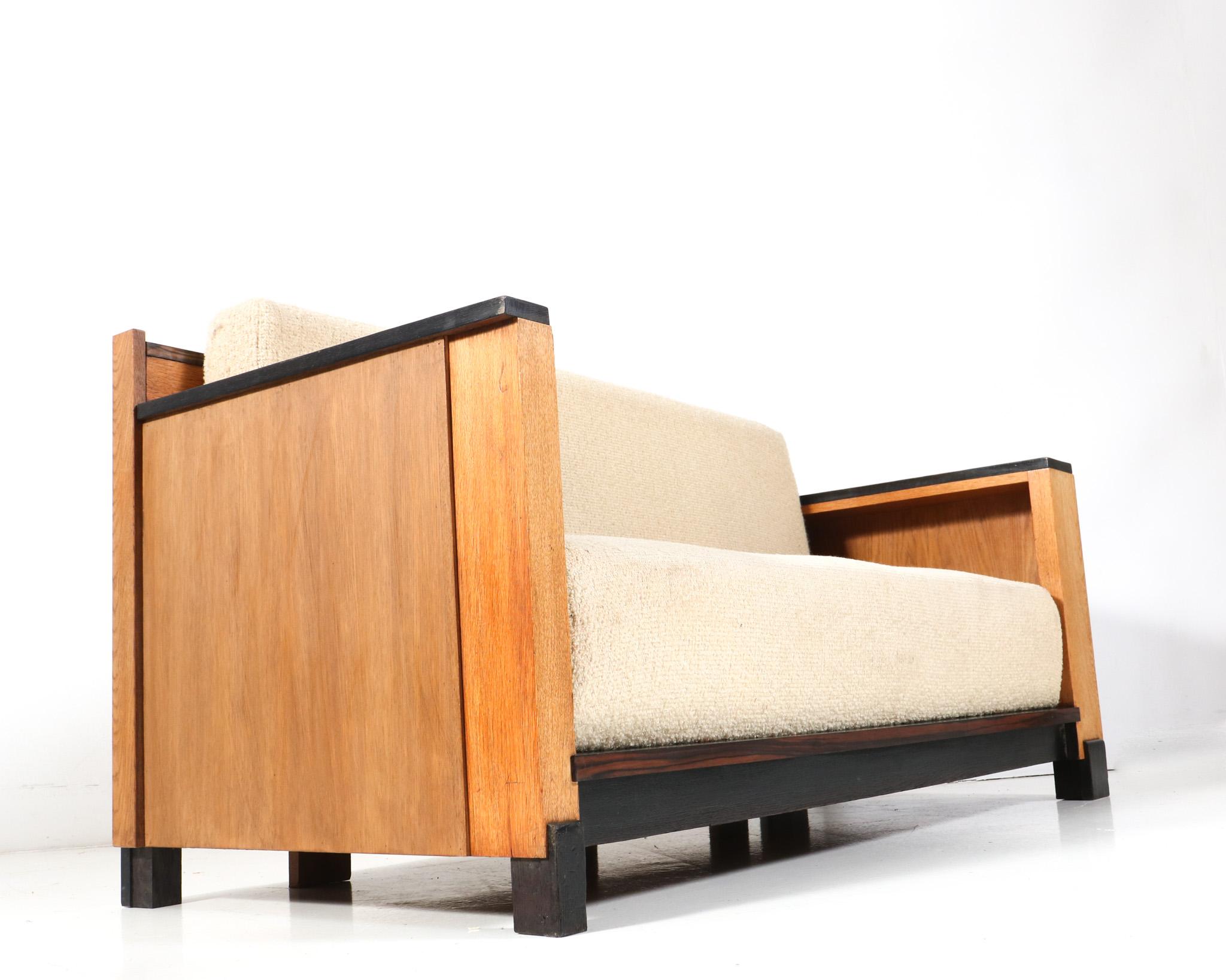 Macassar Oak Art Deco Modernist Bench or Sofa, 1920s