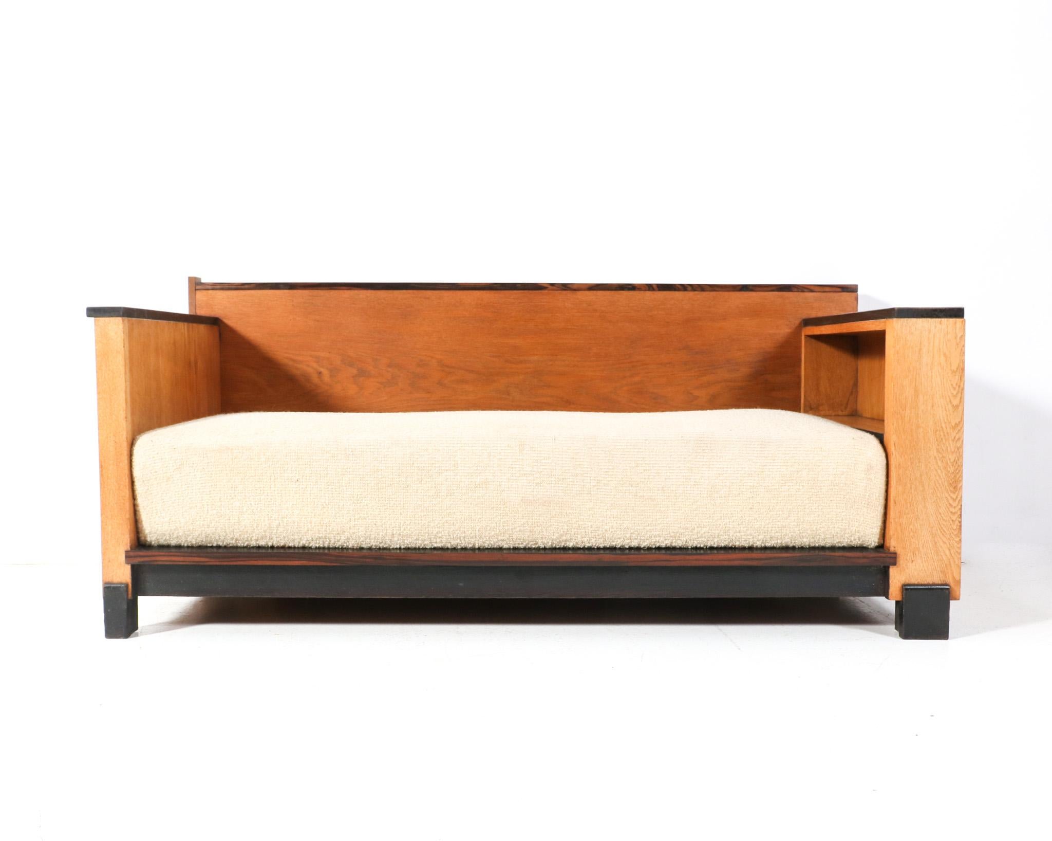 Oak Art Deco Modernist Bench or Sofa, 1920s For Sale 2