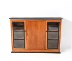 Oak Art Deco Modernist Bookcase by Jan Brunott, 1920s