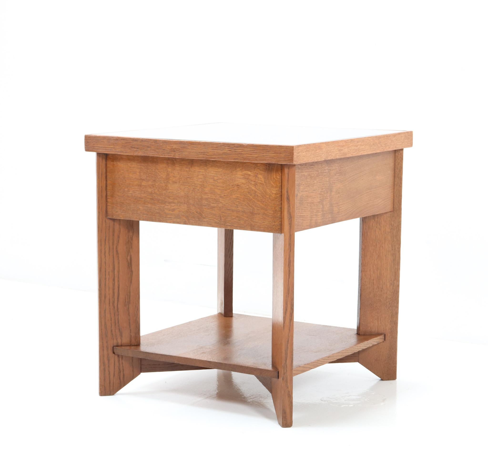 Oak Art Deco Modernist Coffee Table by Hendrik Wouda for H. Pander and