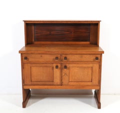 Oak Art Deco Modernist Credenza or Sideboard by Hendrik Wouda for Pander, 1924