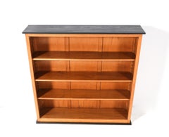 Oak Art Deco Modernist Open Bookcase by Jan Brunott, 1920s