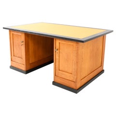 Oak Art Deco Modernist Partner Desk by Hendrik Wouda for Pander, 1924