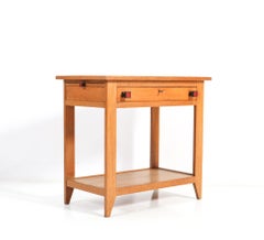 Oak Art Deco Modernist Serving Table by Hendrik Wouda for Pander, 1924