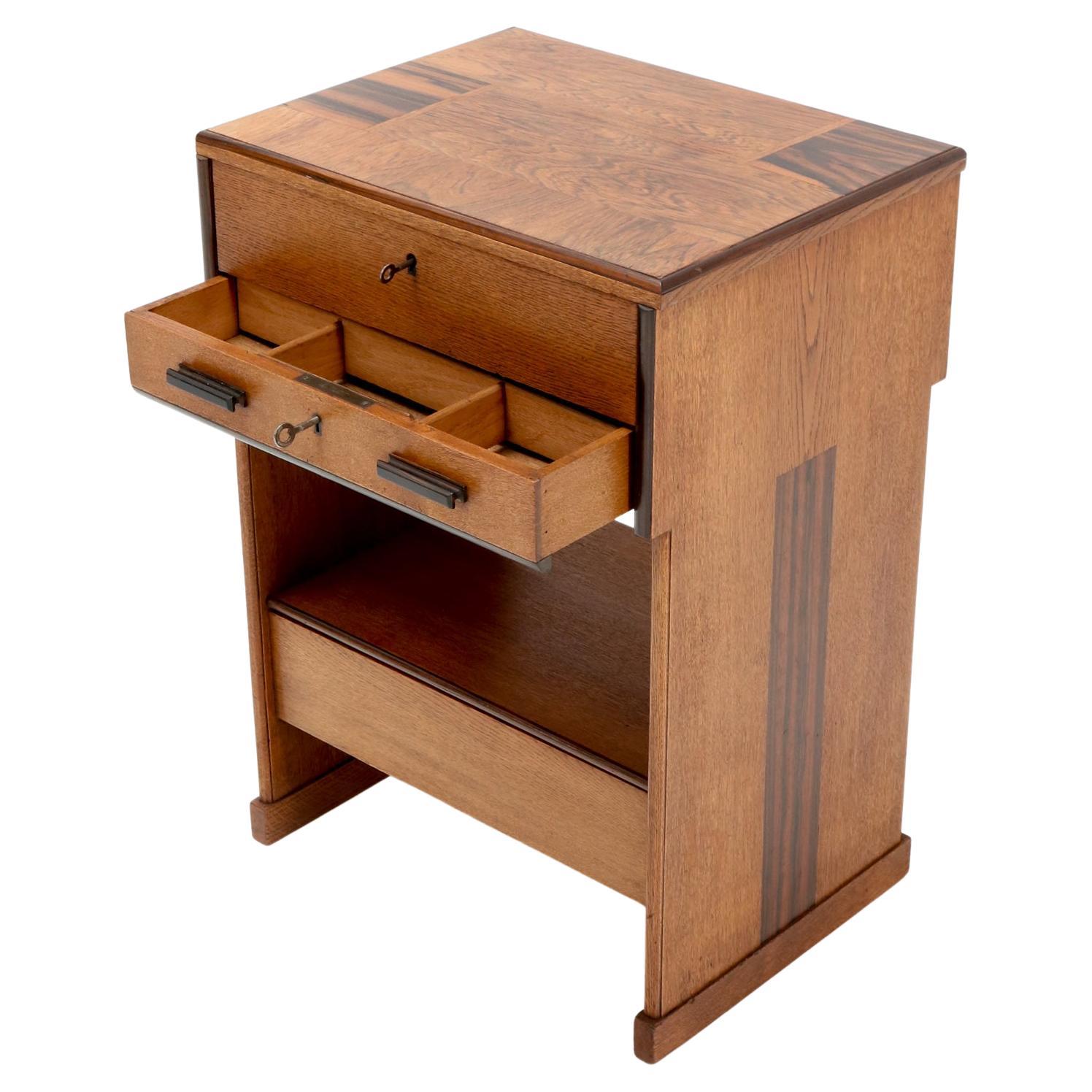 Oak Art Deco Modernist Sewing Table by P.E.L. Izeren for Genneper Molen, 1920s For Sale