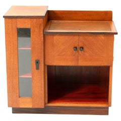 Oak Art Deco Modernist Tea Cabinet by P.E.L. Izeren for De Genneper Molen
