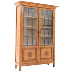 Oak Art Nouveau Arts & Crafts Bookcase Attributed to K.P.C. de Bazel, 1900s