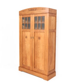 Oak Art Nouveau Arts & Crafts Bookcase by de Phoenix Amsterdam, 1900s