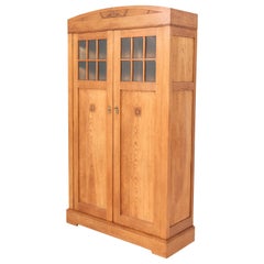 Oak Art Nouveau Arts & Crafts Bookcase by de Phoenix Amsterdam, 1900s