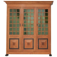 Oak Art Nouveau Arts & Crafts Library Bookcase by K.P.C. de Bazel, 1900s