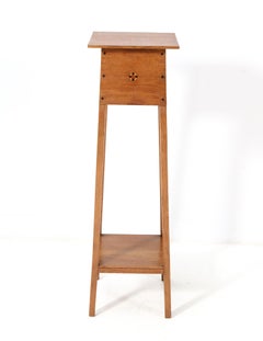 Jugendstil-Sockel aus Eichenholz von Jac. van den Bosch, 1900er Jahre