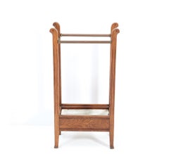Oak Art Nouveau Arts & Crafts Umbrella Stand, 1900s