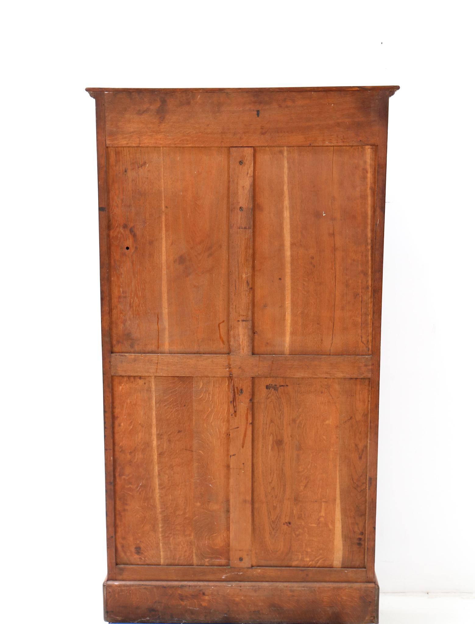 Oak Art Nouveau File Cabinet, 1900s 3