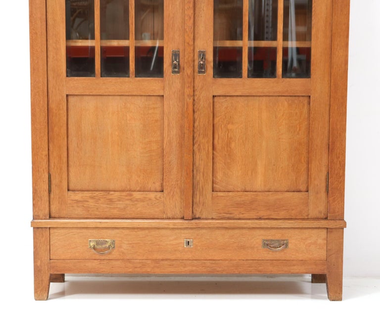 Oak Art Nouveau Jugendstil Bookcase, 1900s For Sale at 1stDibs